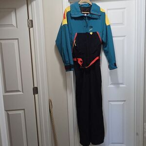 Vintage‎ The North Face Vertical Gore-Tex Colorblock Ski Snow Suit Men's M